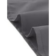 thumbnail image 5 of Elegante camisa abotonada cuello alto con escote en V recortado carrera primavera para mujer Gris L, 5 of 5