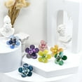 thumbnail image 2 of Bright Tropical Flower Yellow Jade, Agate, Crystals, and Pearls Floral Ring, 2 of 5