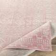 thumbnail image 5 of BoutiqueRugs Blush & Light Pink Collection Windradyne Moroccan Geometric Large Area Rug - Boho Aztec Tribal Carpet for Living Room - Blush, Pink, Dusty Pink, Cream - 7'10" x 10'2" (8x10 Area Rug), 5 of 7