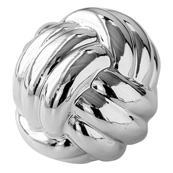 Toyvian Nordic Style Home Decor Ceramic Sculpture Accessories in Silver Color for Many Occasions 4 Inch