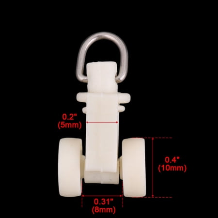 Toilet Plastic Double Wheel Curtain Drapery Track Roller ...