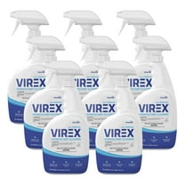 VIREX Diversey CBD540533 All Purpose Disinfectant Cleaner - Kills 99.9% of Germs and Eliminates Odors, Lemon Scent, Ready-to-Use, 32-Ounce (Pack of 8)