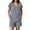 #0280-Gray, variant on Pounoo Sets for Women 2 Piece V Neck Short Sleeve Top Elastic Waist Shorts Casual Summer Beach Vacation Matching Outfits