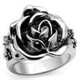 thumbnail image 1 of Women Rhodium Brass Ring with AAA Grade CZ in Clear - Size 8, 1 of 1