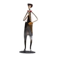 thumbnail image 3 of GUOOL Iron Music Man Statue Model Desktop Ornament Musical Instrument Figurine Artwork Saxophone Player, 3 of 9