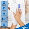 thumbnail image 2 of JEBBLAS Elegant Decorative Disposable Hand Towels, Line-Feel Dinner Napkin, Cloth Like Nakins for Kitchen, Bathroom,Weddings,Parties, Soft and Absorbent, Blue Print 100 Pack, 2 of 8