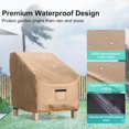 thumbnail image 4 of Fundas para Sillas de Patio BROSYDA Impermeables Paquete de 2 84x79x79 cm, 4 of 8