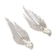 thumbnail image 1 of Pendientes colgantes ANGGREK de diamantes de imitación 2 piezas elegantes para boda, 1 of 8