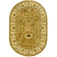 thumbnail image 2 of SAFAVIEH Classic Eleanora Oriental Wool Area Rug, Gold/Beige, 4'6" x 6'6" Oval, 2 of 8