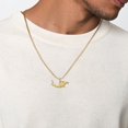 thumbnail image 4 of 14K Solid Yellow Gold Hammerhead Shark Necklace Chain Pendant Charm, 4 of 8