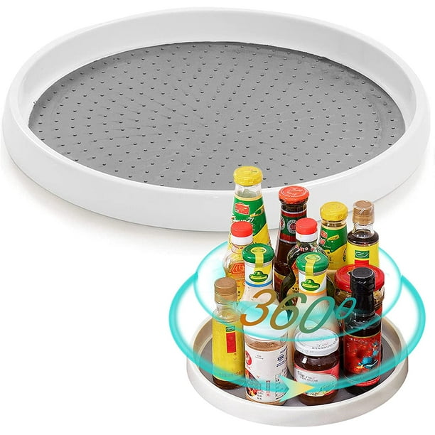Revolving Tray Organizer, Rotating Spice Storage Organizer, Kitchen