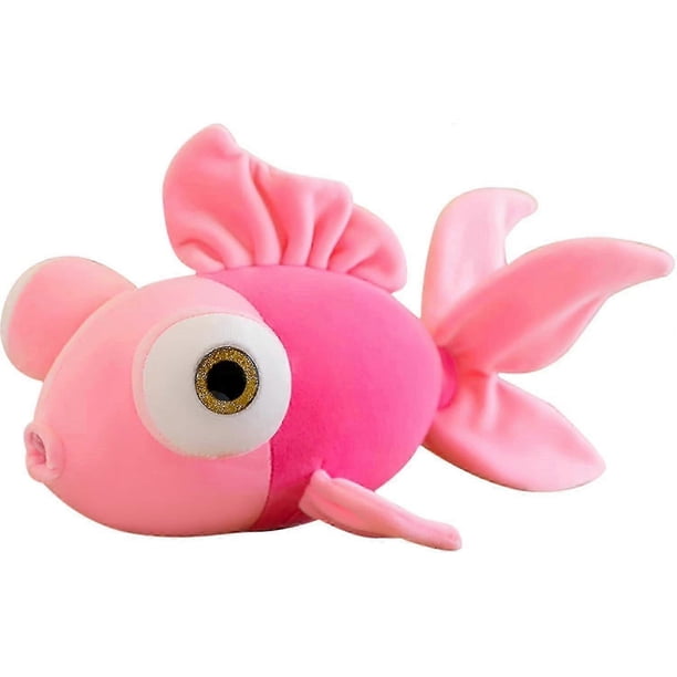 13.8" Goldfish Stuffed Animal Soft Cute Fish Plush Pillow Toy Gift for Girls,Pink