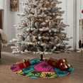 thumbnail image 4 of Sikiie Hawaii Palms Nativity Christmas Tree Skirt, Jesus Christian Winter Holiday Tree Mat Decoration(30-48IN)36", 4 of 6