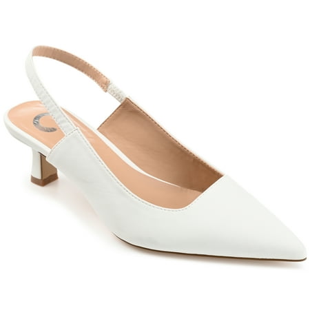 

Journee Collection Womens Paulina Kitten Heel Sling Back Pointed Toe Pumps