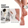 thumbnail image 2 of HAOAN 1pc Professional Rechargeable Electric Callus Remover  Portable Foot File Pedicure Tool Kit  USB Charging  Plastic  Odorless  with 1500mAh Lithium Battery  for Dead Skin & Hard Crac, 2 of 7