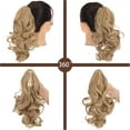 thumbnail image 2 of Aorsher Claw Clip in Ponytail Extension, 12 Inch Short Ponytail Hair Exntesions Curly Pony Tails Thick Hairpiece for Women Daily Use, 2 of 6