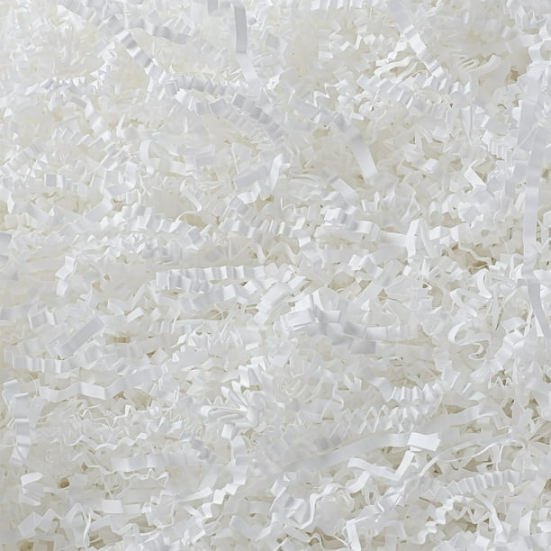 Relleno de papel para triturar Himake, 1130 g, color blanco arrugado