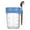 Blue, variant on Oats Containers with Lids and Spoon,1pc Glass Food Storage Containers,10oz Breakfast Containers,Overnight Oats Jars for Cereal Fruit Vegetable Milk Salad Yogurt Meal Prep,3.42''x4.4''(Yellow)