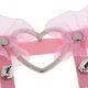 thumbnail image 4 of Liga De Pierna De Cuero PU Con Clips Banda Elástica Tirante De Medias Forma Corazón Para Mujer Rosado Macarena Cinturón de liga elástico, 4 of 8