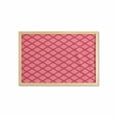 thumbnail image 1 of Abstract Wall Art with Frame, Continuous Geometric Themed Romantic Heart Ornamental Symmetric Pattern, Printed Fabric Poster for Bathroom Living Room, 35" x 23", Dark Pink Champagne, by Ambesonne, 1 of 2