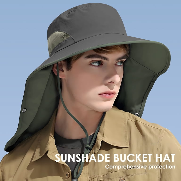 Foldable Nylon Bucket Hat with UPF 50+ Sun Protection, Adjustable Chin Strap REDESS Nylon Sun Hat with Chin Strap, Foldable UV Blocking  main image 2