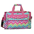 thumbnail image 3 of World Traveler 16-inch Carry-On Duffel Bag - Purple Trim Chevron Multi, 3 of 5