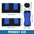 thumbnail image 4 of Kit universal de 9 fundas Unique Bargains para asientos de coche lavables patrón de mariposa azul, 4 of 7