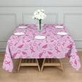 thumbnail image 3 of Pink Breast Cancer Awareness Pattern Square Tablecloth,Waterproof Square Table Cover,Wipeable Spillproof Washable Table Cover for Home Kitchen Party Decor 42"X42"(107x107cm), 3 of 6