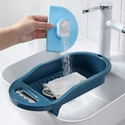 Washing Board for Laundry Washboard for Home Drom Students Blue