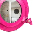 thumbnail image 4 of Pink Nautical Porthole Wall Mounted Hanging Decor Handcrafted Mirror | Round Ship's Porthole Functional & Openable Replica (12 Inches), 4 of 5