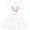 White and Pink, variant on Inktastic Easter Bunny Girl Face Gift Toddler Girl Dress