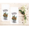 thumbnail image 5 of Natco Happy Fall Kitchen Towels Sunflower 2-Pack Set White Dual Sided Dishtowels, 5 of 8
