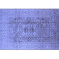 thumbnail image 1 of Ahgly Company Machine Washable Indoor Rectangle Oriental Blue Industrial Area Rugs, 5' x 7', 1 of 4