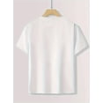 thumbnail image 4 of Illustration of A Girl Cartoon Portrait Print, Casual T-Shirt - High-Quality Pure Cotton 180G, Round Neck Short Sleeve Top, Independence Gift, 4 of 6