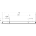 thumbnail image 4 of AXOR Porte-Serviettes 12" Upgrade Porte-Serviettes Moderne de 16 Pouces en Chrome, 41530000, 4 of 4
