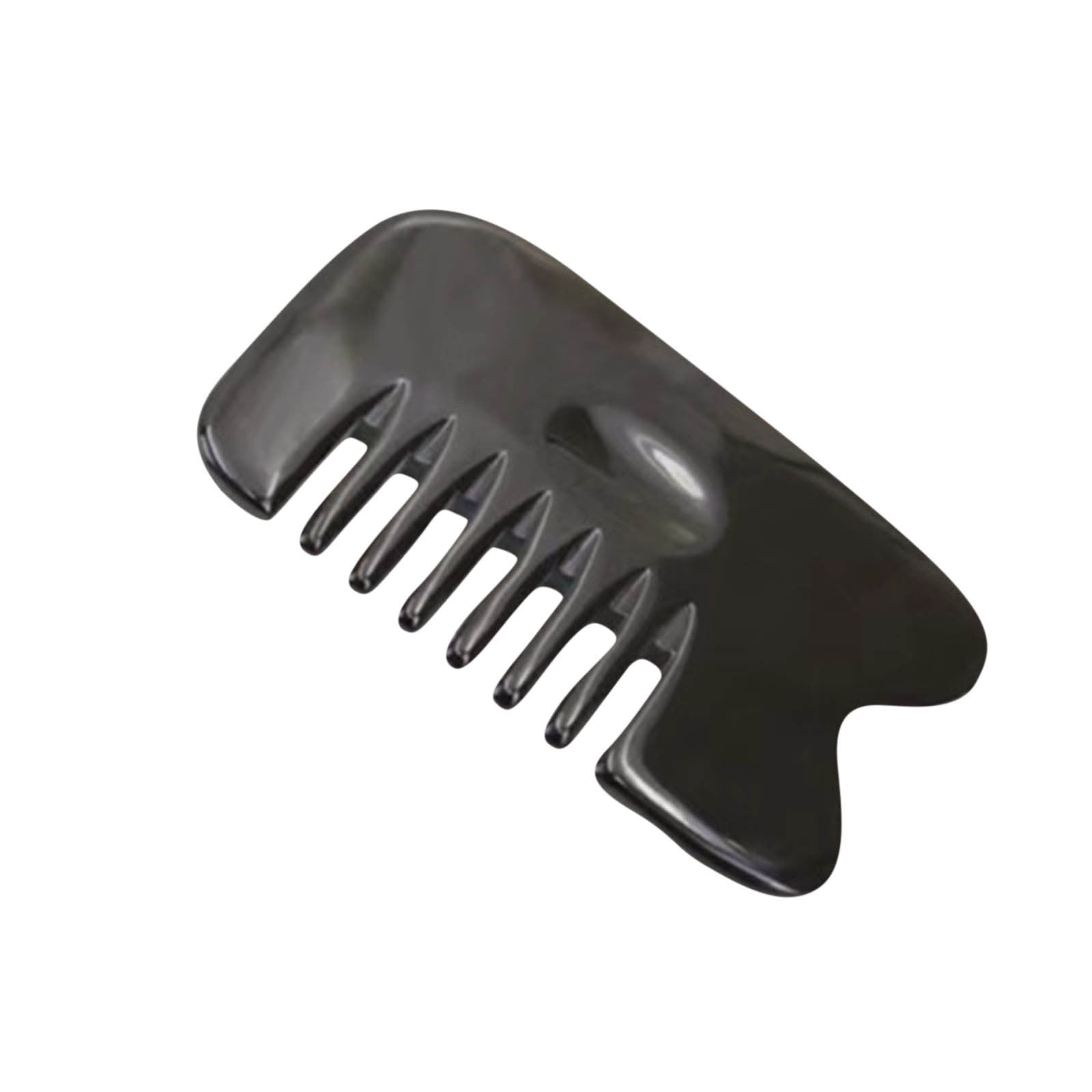 OAVQHLG3B Gua Sha Facial Tool, Black Horn GuaSha Guasha Board for SPA Acupuncture Therapy Trigger Point Treatment, Gua Sha Scraping Massage Tool