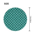 thumbnail image 3 of Disketp Aquamarine Glitter Small Mouse Pad 7.9x7.9 Inches,Washable Round Mousepad for Office Laptop Computer,Non-Slip Rubber Base Mouse Pads for Wireless Mouse, 3 of 8