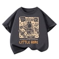 thumbnail image 1 of Akiihool T-Shirts Graphiques pour Garçons T-Shirt à Manches Courtes pour Garçons avec Logo à Col Rond, Doux, Confortable, Coupe Décontractée (Gris, 3-4 Ans), 1 of 3