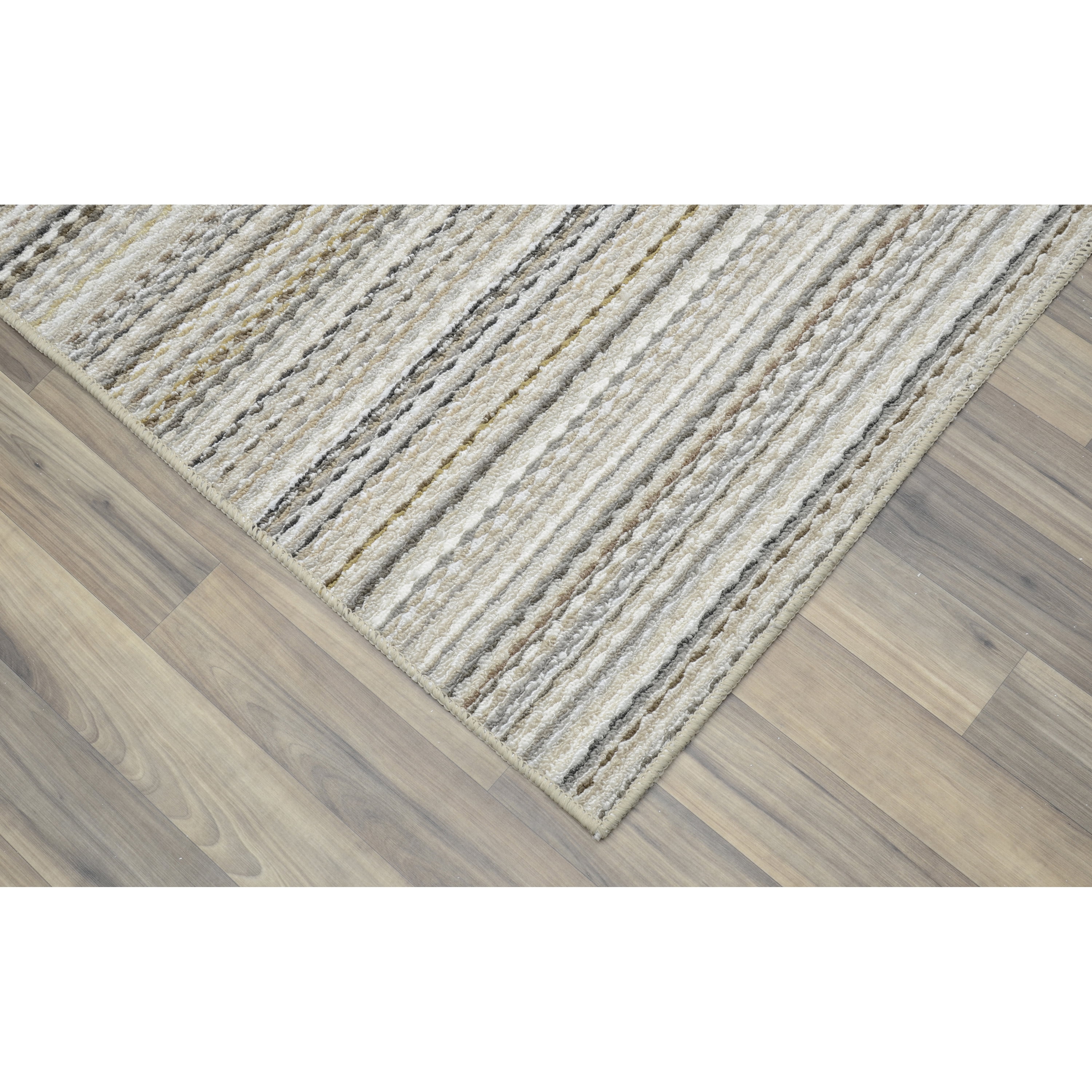 Mainstays Carnival Stripe Assorted Earth Tones Indoor Area Rug, 7' x 10'