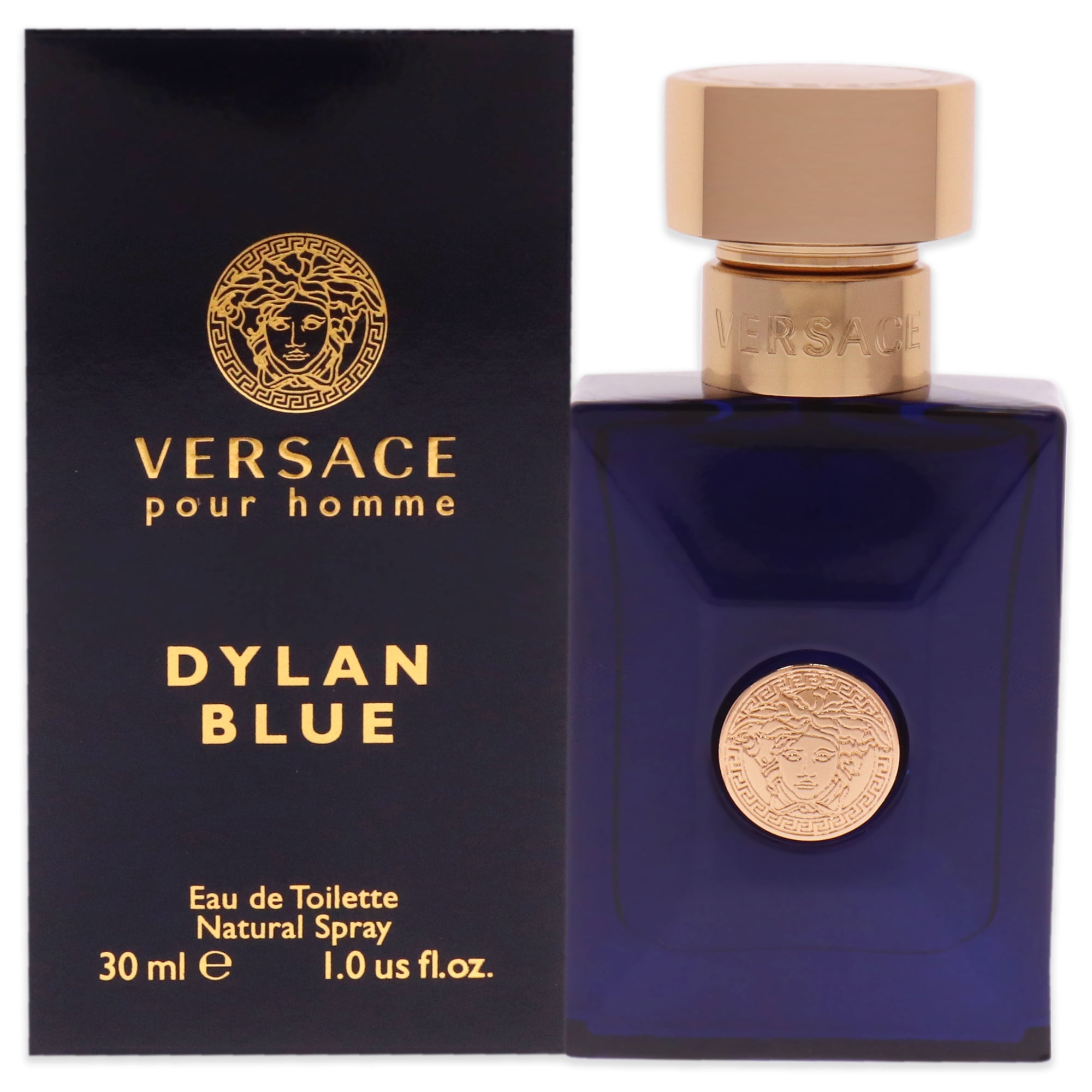 Versace Dylan Blue Eau De Toilette Spray, Cologne for Men, 1.0 Oz