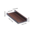 thumbnail image 3 of Miwamany Wall Mounted Display Shelf, Decorative Storage Rack, 12 Inch Wooden Floating Shelves for Living Room Bedroom, No Nail Glue Installation, 3 of 6