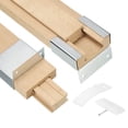 thumbnail image 1 of Uxcell 4 Set Deslizadores de Cajón de Madera, 15-3/4 (40 CM) Guía Central de Madera Clásica con Soporte de Deslizamiento, 1 of 5