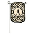thumbnail image 4 of Evergreen Applique Garden Flag - Filigree Monogram S, 4 of 6