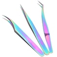 thumbnail image 4 of Eyelash Tweezers, High Closure Close Bite Process Manual Polishing Treatment Eyelash Grafting Extension Tweezers, for Individual, Technician Convenient To Use, 4 of 7