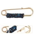 thumbnail image 3 of EeaseCA 1pc Rhinestone Brooch Safety Pin Clothes Sweater Shawl Clip Waistline Pin, 3 of 7