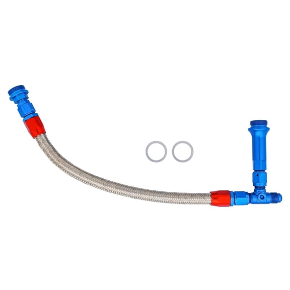 JEGS Dual Feed Fuel Line Kit Fits Holley Dual Feed Carburetors [7/8 in.-20 Threads]