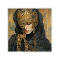 Stupell Industries Geometric Patterned Portrait Abstract Painting Unframed Art Print Wall Art, 12 x 12