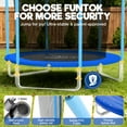 thumbnail image 5 of FUNTOK 8FT Trampoline for Kids Trampoline with Basketball Hoop, 330LBS Capacity Outdoor Round Trampoline with Net Enclosure Ladder for 2-3 Kids, 5 of 9