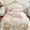Pink, variant on French Chic Bedding Set 4-Piece - Romantic Lace Trim Washed Cotton, Duvet Cover with Bed Skirt & Pillowcases for Queen Bed, Princess Style (Comforter Not Included) (Purple,Twin)