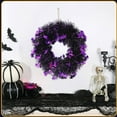 thumbnail image 6 of LYCAQL 10 inch Artificial Wreaths for front door door Wreath fall wreath for Front Door Indoor Outdoor Farmhouse Home Wall Window Festival Wedding Decor, 6 of 9